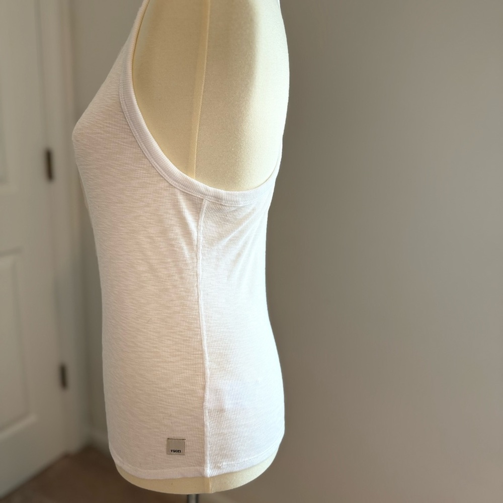Vuori White High-Neck Ribbed Tank - Picture 4 of 8